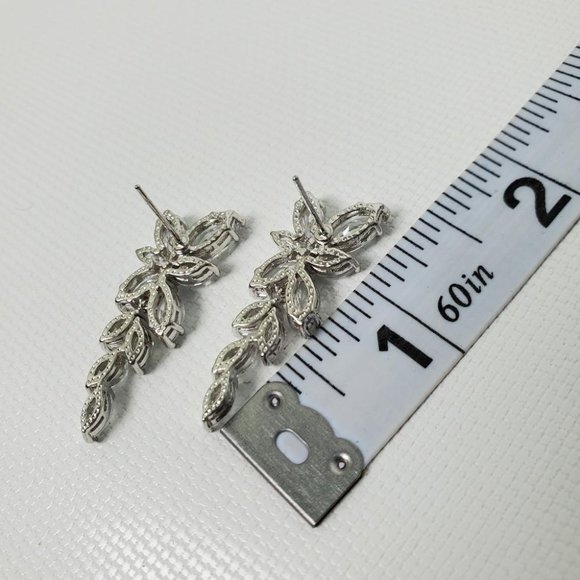 5 Star Rated Copper AAAAA CZ Sparkly Earrings - Picture 8 of 12